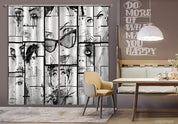 3D Abstract Artistic Doodle Female Face Curtains and Drapes GD 4919- Jess Art Decoration