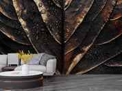 3D Vintage Wet Alocasia Leaf Wall Mural Wallpaper GD 1831- Jess Art Decoration