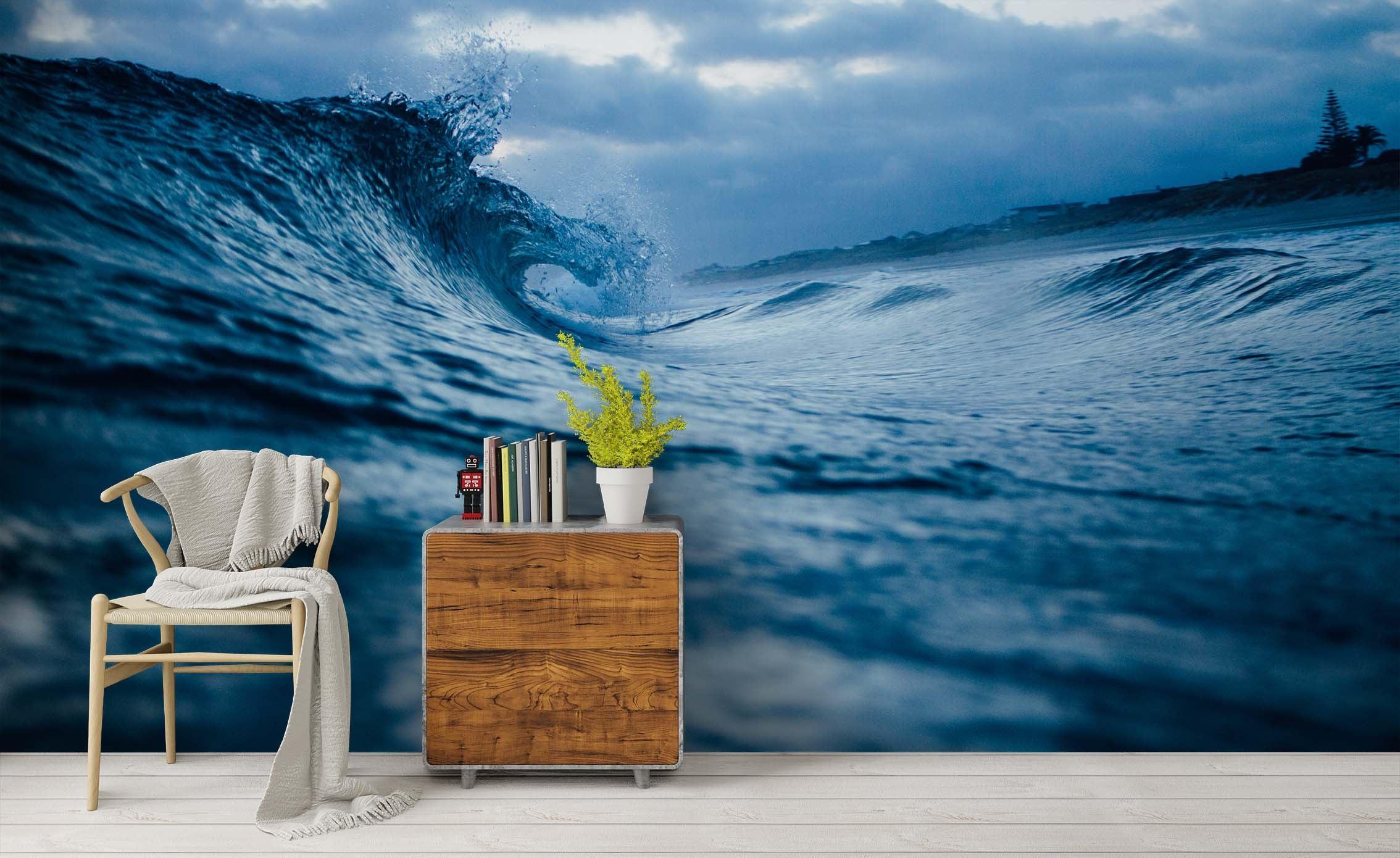 3D Blue Sea Wall Mural Wallpa 233- Jess Art Decoration