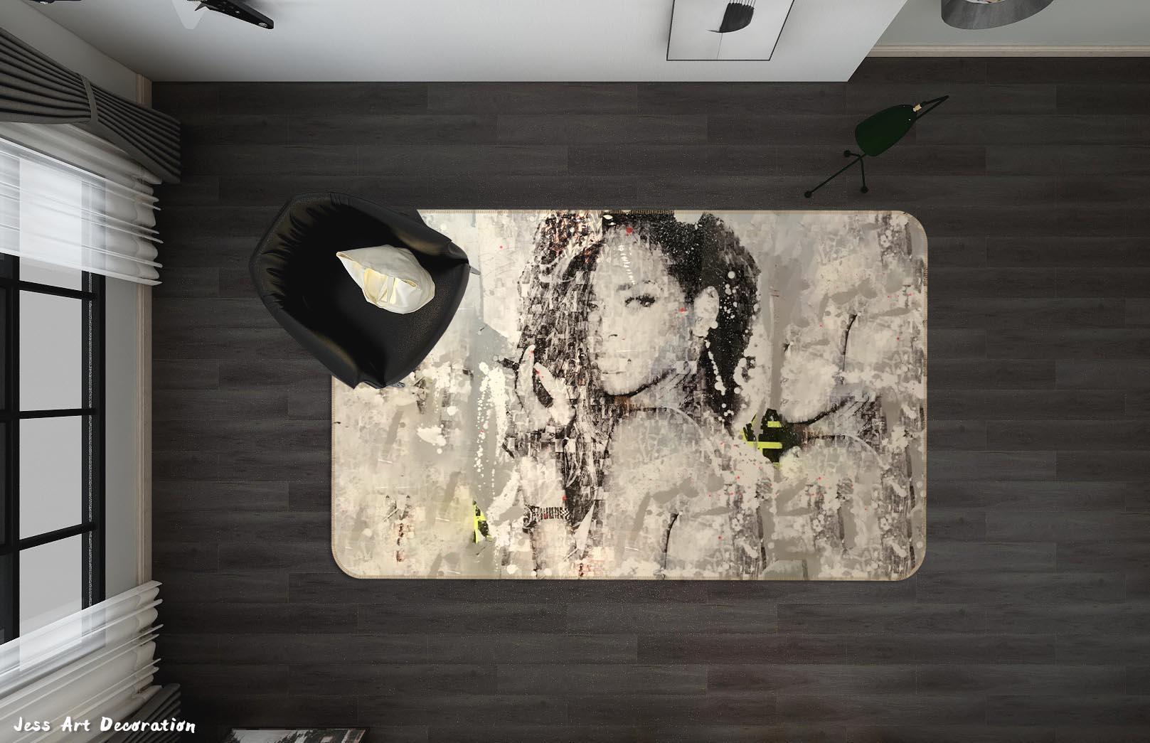 3D Graffiti Artists Works Non-Slip Rug Mat A288 LQH- Jess Art Decoration