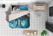 3D Spaceship Pattern Quilt Cover Set Bedding Set Pillowcases 83- Jess Art Decoration