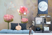 3D Lotus Dragonfly Wall Mural Wallpaper SF44- Jess Art Decoration