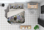 3D Abstract Graffiti Wall Quilt Cover Set Bedding Set Duvet Cover Pillowcases 5- Jess Art Decoration