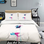 3D Color Portrait Quilt Cover Set Bedding Set Pillowcases  25- Jess Art Decoration