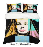 3D Oil Painting Fine Art Colorful Nun Figure Quilt Cover Set Bedding Set Duvet Cover Pillowcases LXL- Jess Art Decoration