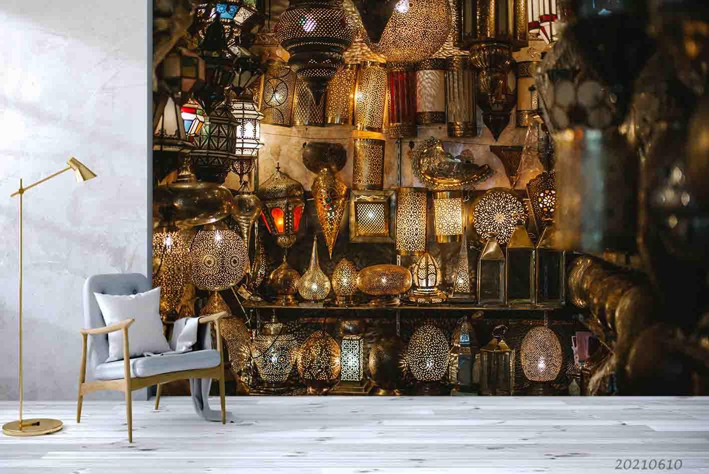 3D  Moroccan Grand Architecture Wall Mural Wallpaper SWW1800- Jess Art Decoration