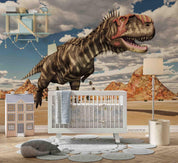 3D Sky Cloud Animal Dinosaur Wall Mural Wallpaper LQH 13- Jess Art Decoration