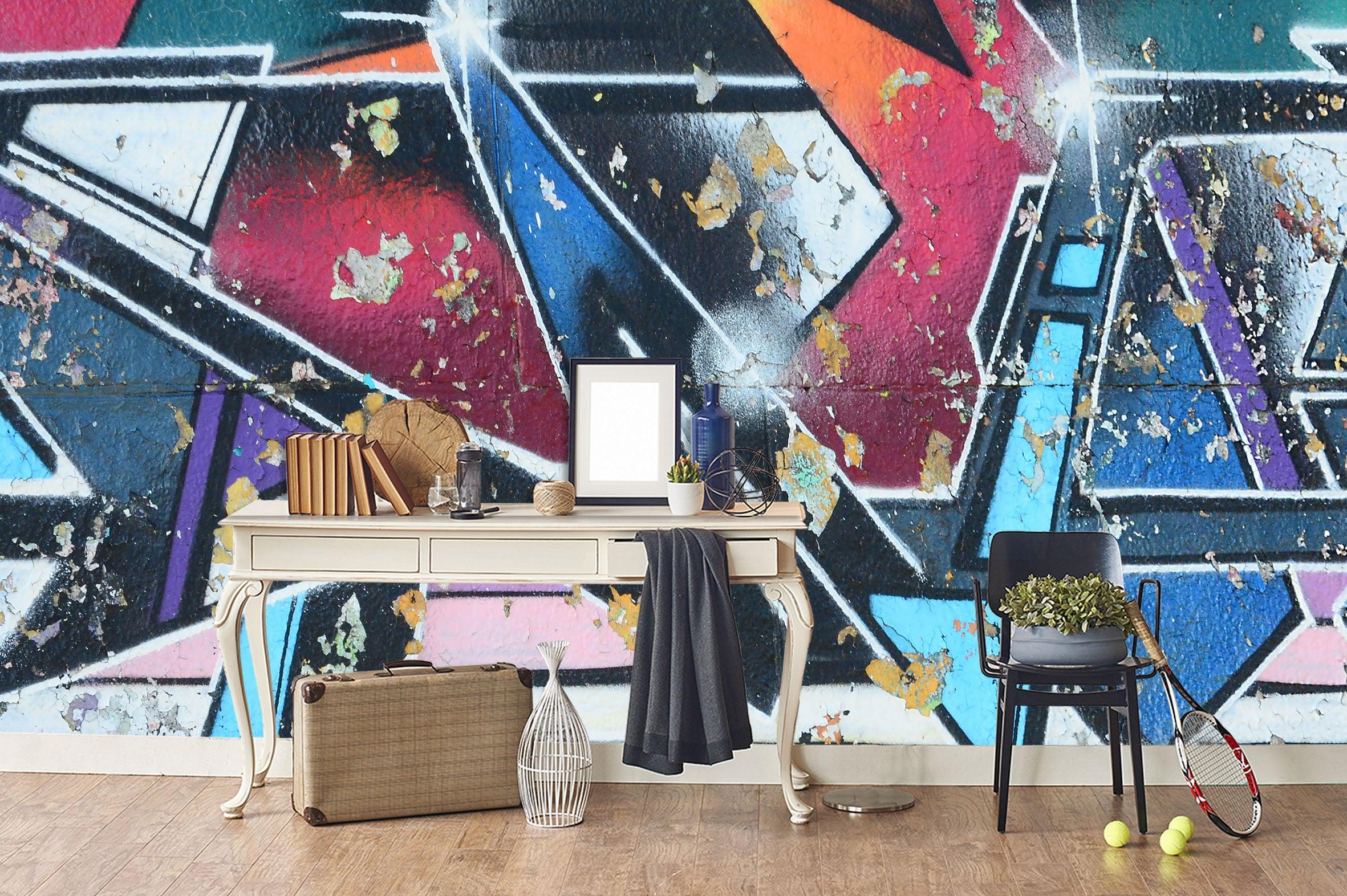 3D Abstract Blue Mottled Graffiti Wall Mural Wallpaper 41- Jess Art Decoration