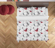 3D Hand Drawn Animal Bird Branch Quilt Cover Set Bedding Set Duvet Cover Pillowcases 67- Jess Art Decoration