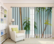3D Beach Coconut Tree Nature Landscape Curtains and Drapes LQH 10- Jess Art Decoration