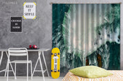 3D Aerial View Ocean Wave Landscape Curtains and Drapes GD 4176- Jess Art Decoration