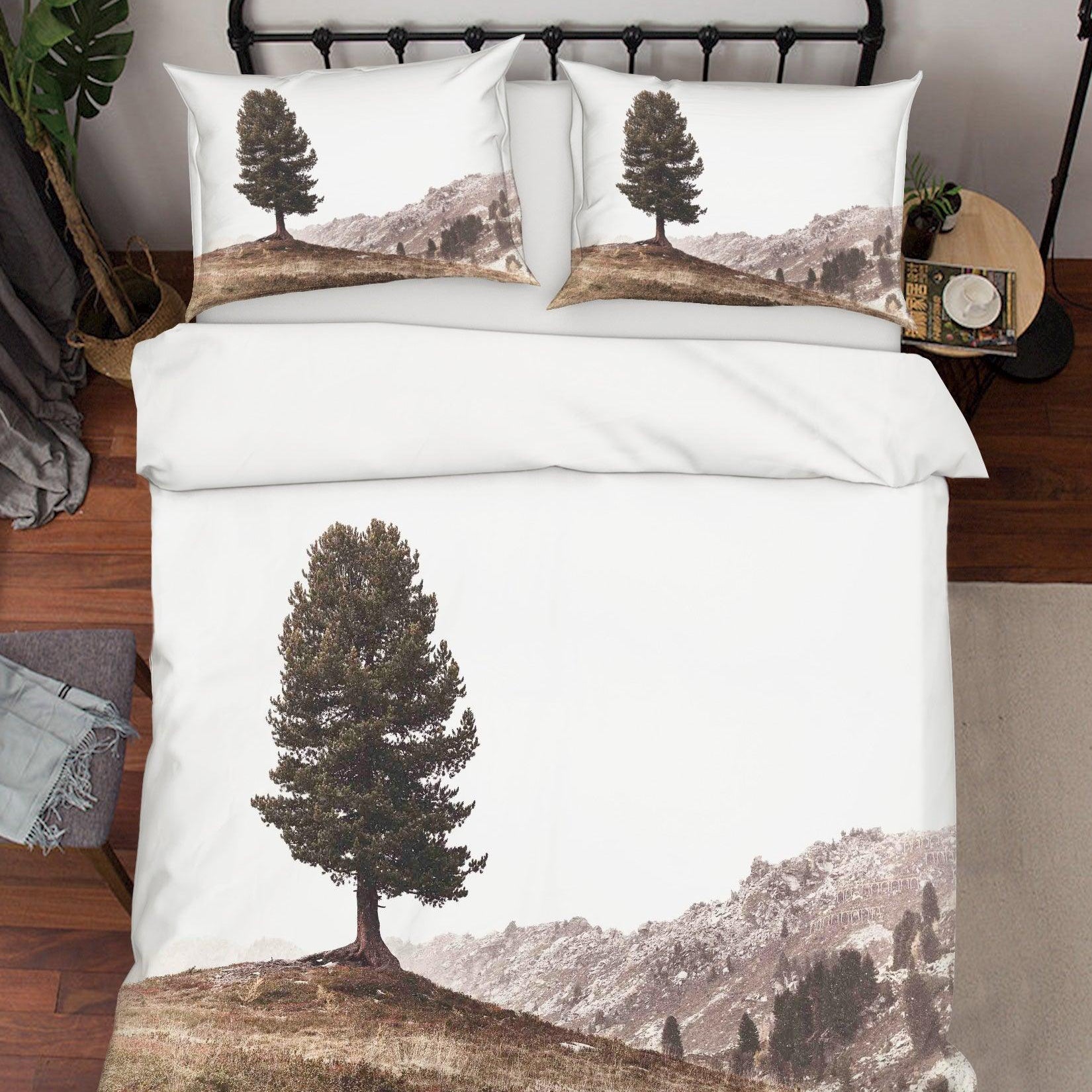 3D White Pine Trees Quilt Cover Set Bedding Set Duvet Cover Pillowcases A043 LQH- Jess Art Decoration