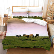 3D Horse Meadow Sky Quilt Cover Set Bedding Set Duvet Cover Pillowcases 215 LQH- Jess Art Decoration
