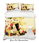 3D Abstract Floral Quilt Cover Set Bedding Set Pillowcases 54- Jess Art Decoration