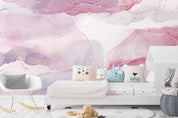 3D Pink Alcohol Ink Abstract Fluid Painting Wall Mural Wallpaper WJ 9448- Jess Art Decoration