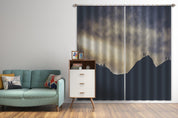 3D Landscape Mountain Peak Fog Curtains and Drapes GD 3021- Jess Art Decoration