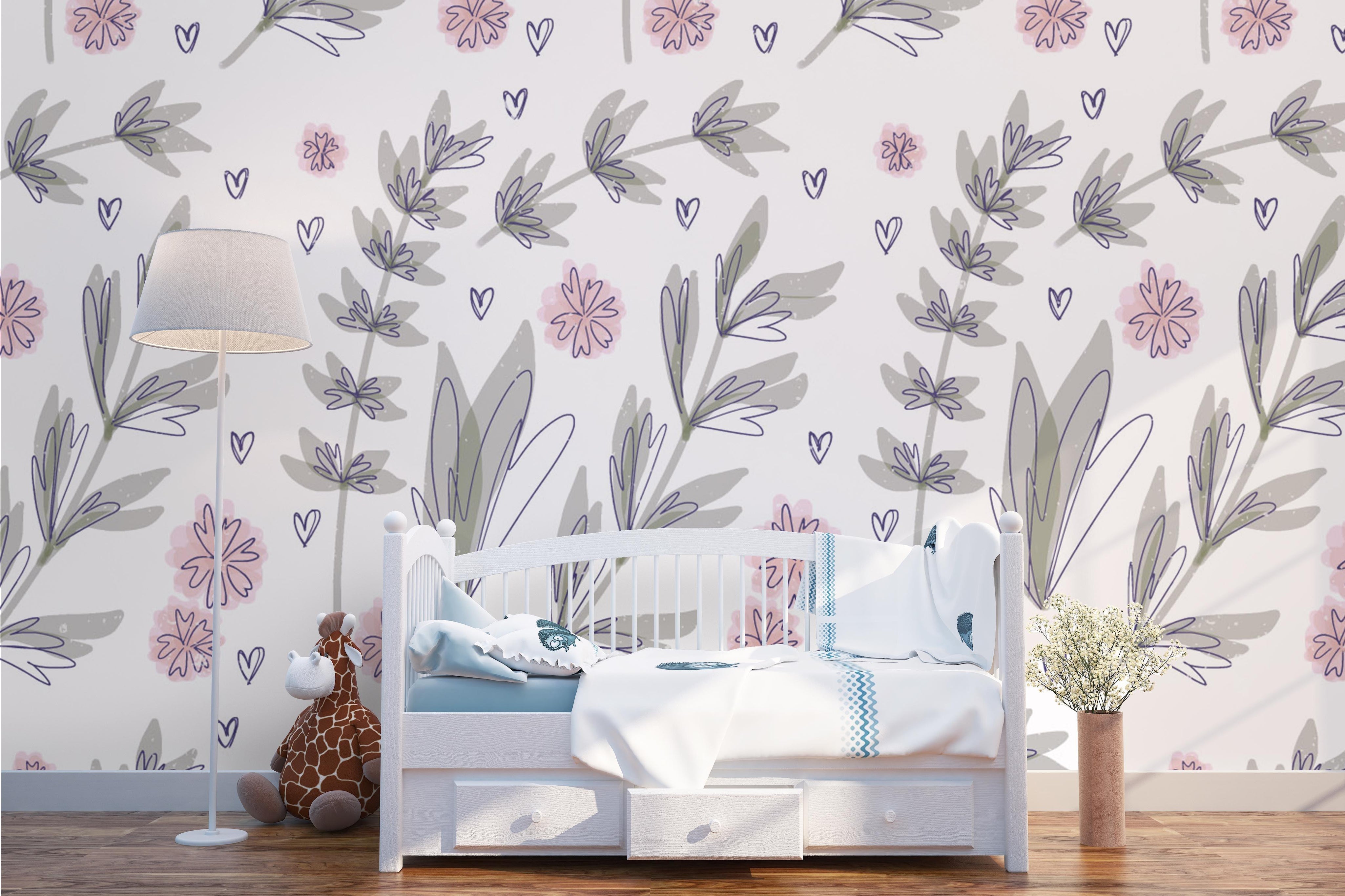 3D Pink Flowers Wall Mural Wallpaper 69- Jess Art Decoration
