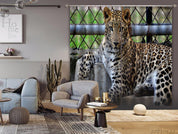 3D Zoo Leopard Pattern Curtains and Drapes GD 828- Jess Art Decoration