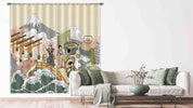 3D Japanese Landscape Curtains and Drapes LQH 58- Jess Art Decoration