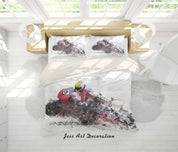 3D Abstract Limit Motorcycle Quilt Cover Set Bedding Set Duvet Cover Pillowcases A138 LQH- Jess Art Decoration
