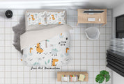 3D Cartoon Animal Quilt Cover Set Bedding Set Pillowcases 36- Jess Art Decoration