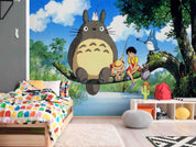 3D Forest Creature Anime forest creature anime mural wall mural wallpaper for kids room