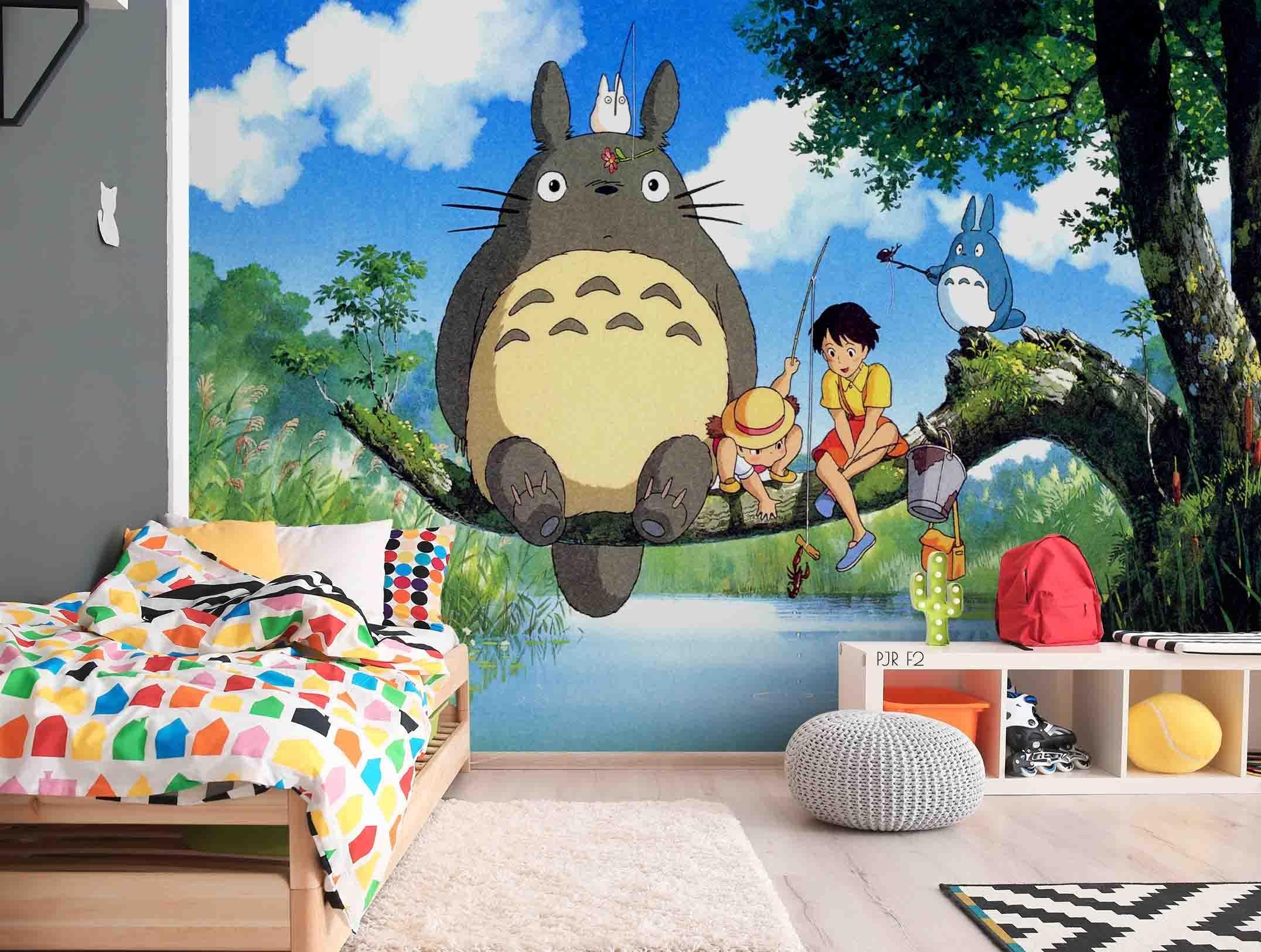 3D Forest Creature Anime forest creature anime mural wall mural wallpaper for kids room
