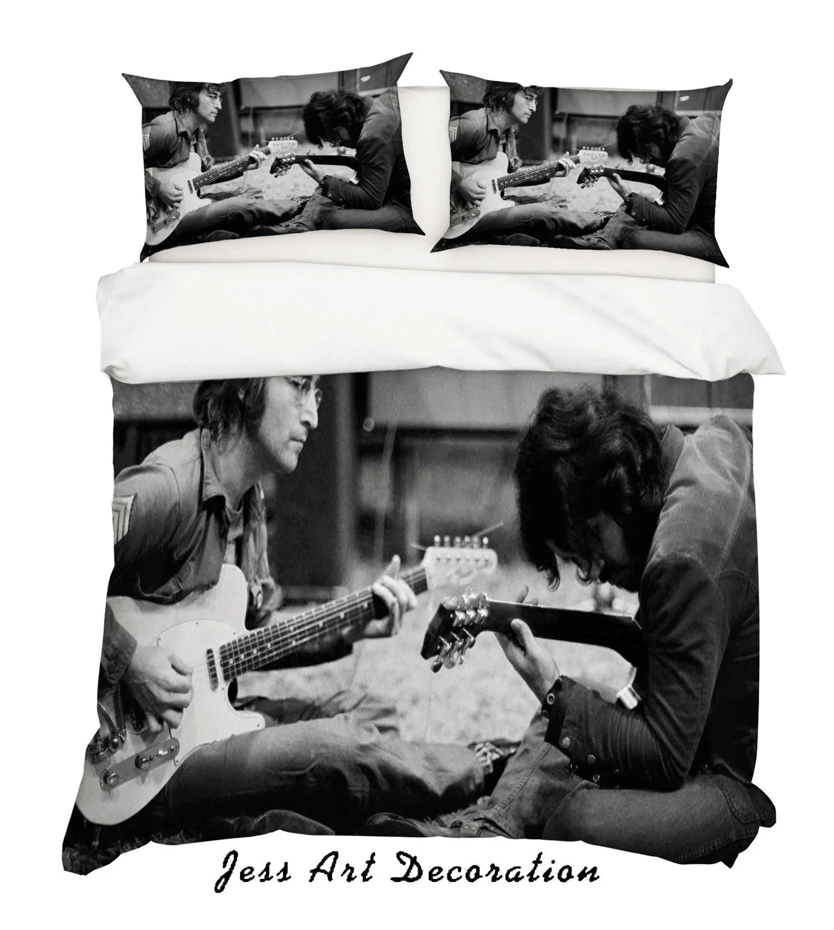 3D Rock Star Band Quilt Cover Set Bedding Set Pillowcases 10- Jess Art Decoration