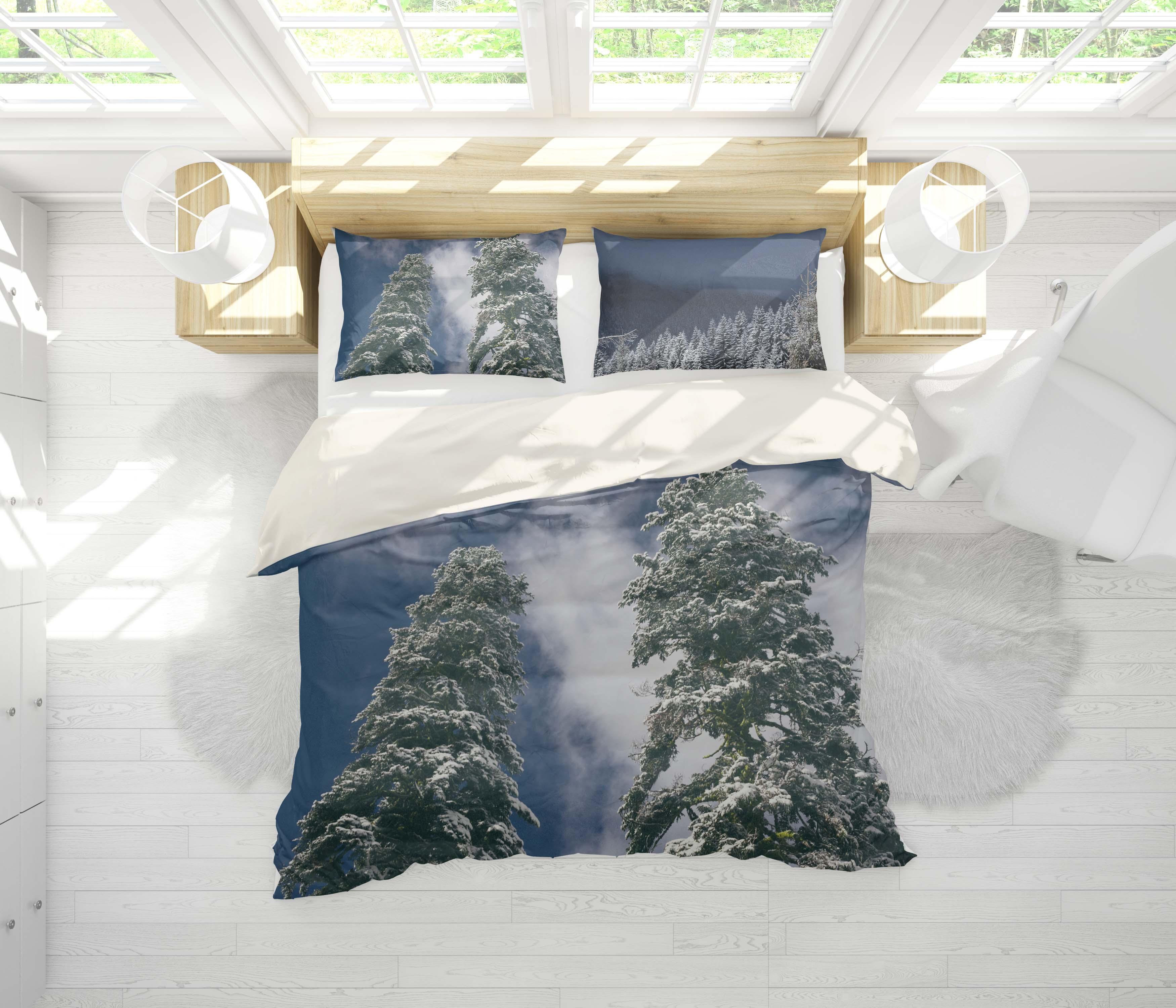 3D Sky Pine Quilt Cover Set Bedding Set Pillowcases 91- Jess Art Decoration