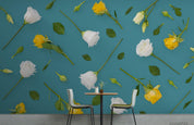 3D Hand Drawn Rose Floral Wall Mural Wallpaper LQH 263- Jess Art Decoration