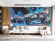 3D Street Graffiti Car Wall Mural WallpaperSWW5127- Jess Art Decoration