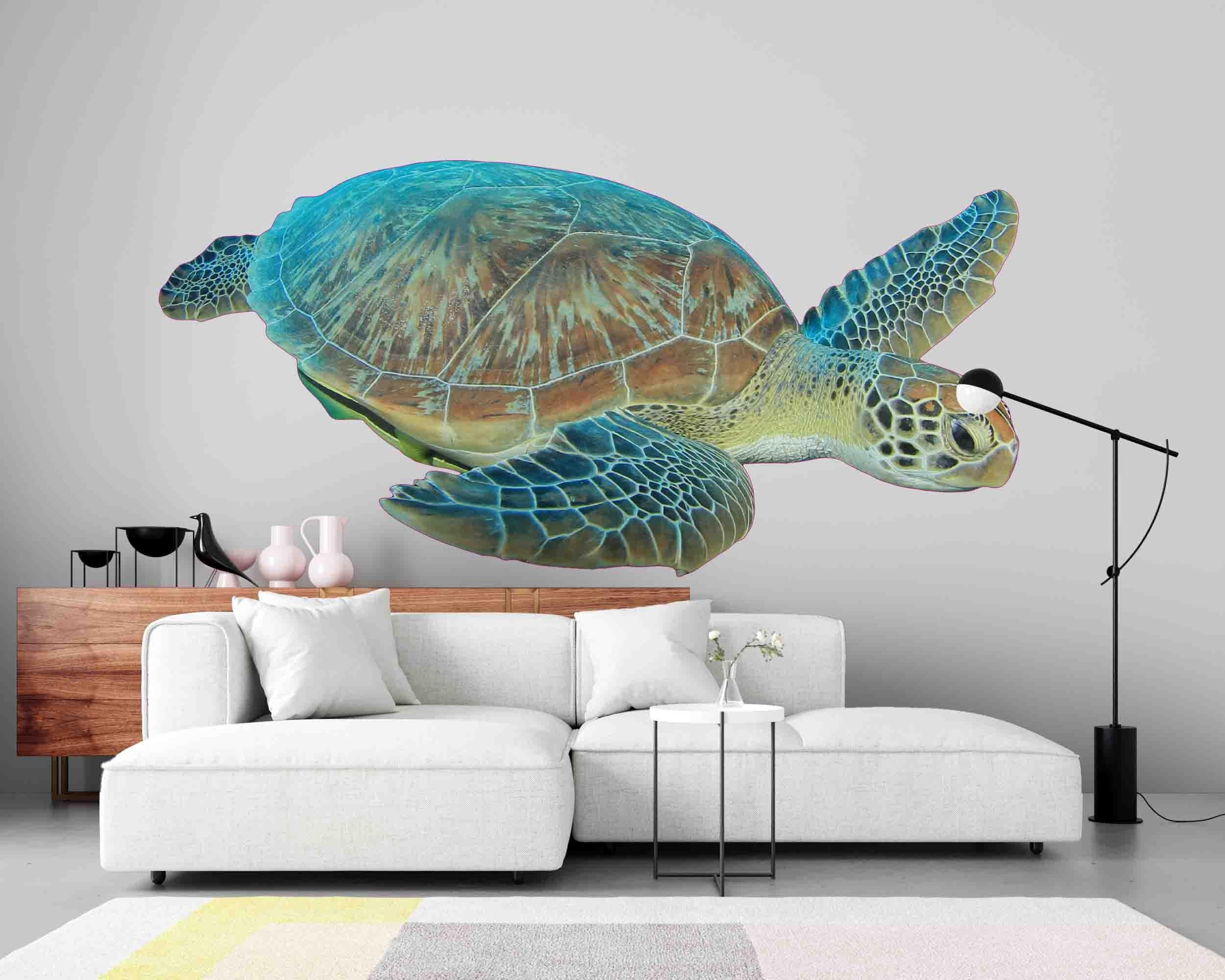 3D Turtle Wall Mural Wallpaper 19- Jess Art Decoration