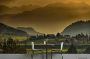 3D Green Mountain Forest Landscape Wall Mural Wallpaper LQH 93- Jess Art Decoration