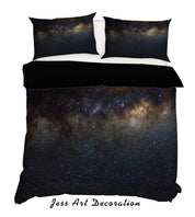 3D Starry Sky Universe Space Quilt Cover Set Bedding Set Duvet Cover Pillowcases SF125- Jess Art Decoration