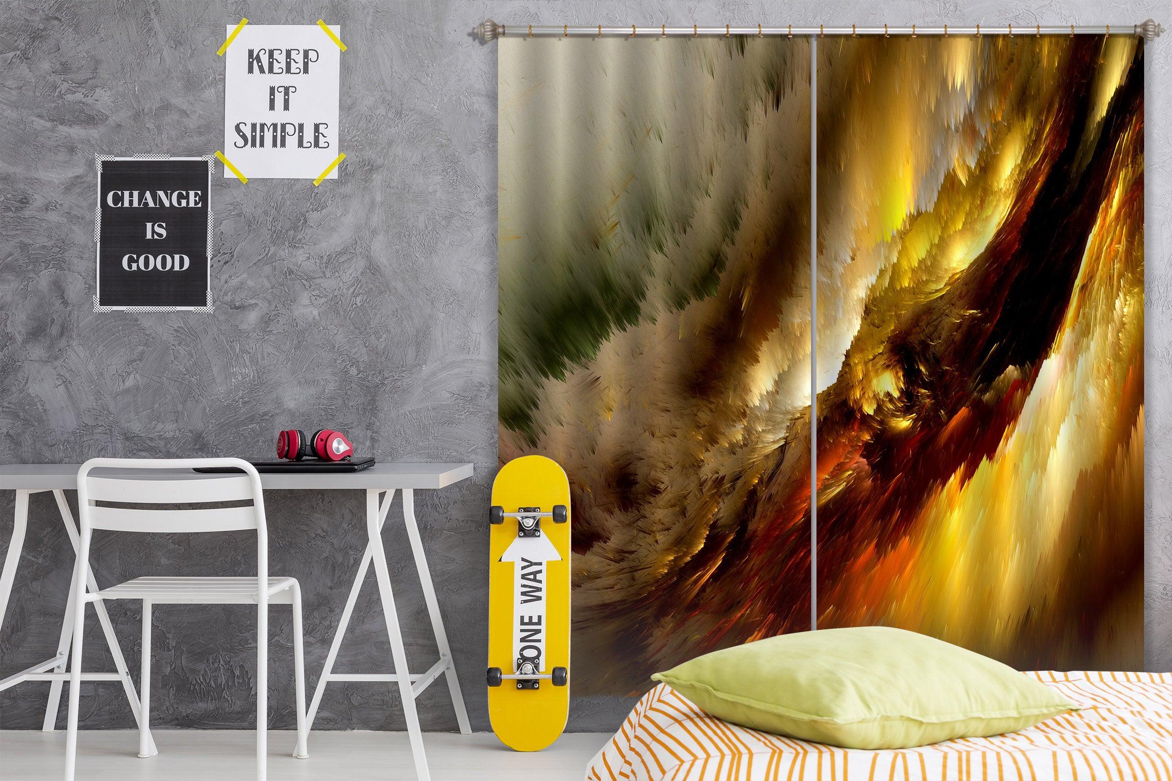 3D Abstract Cloud Pattern Curtains and Drapes A36- Jess Art Decoration