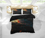 3D Abstract Black Marble Texture Quilt Cover Set Bedding Set Duvet Cover Pillowcases 30- Jess Art Decoration