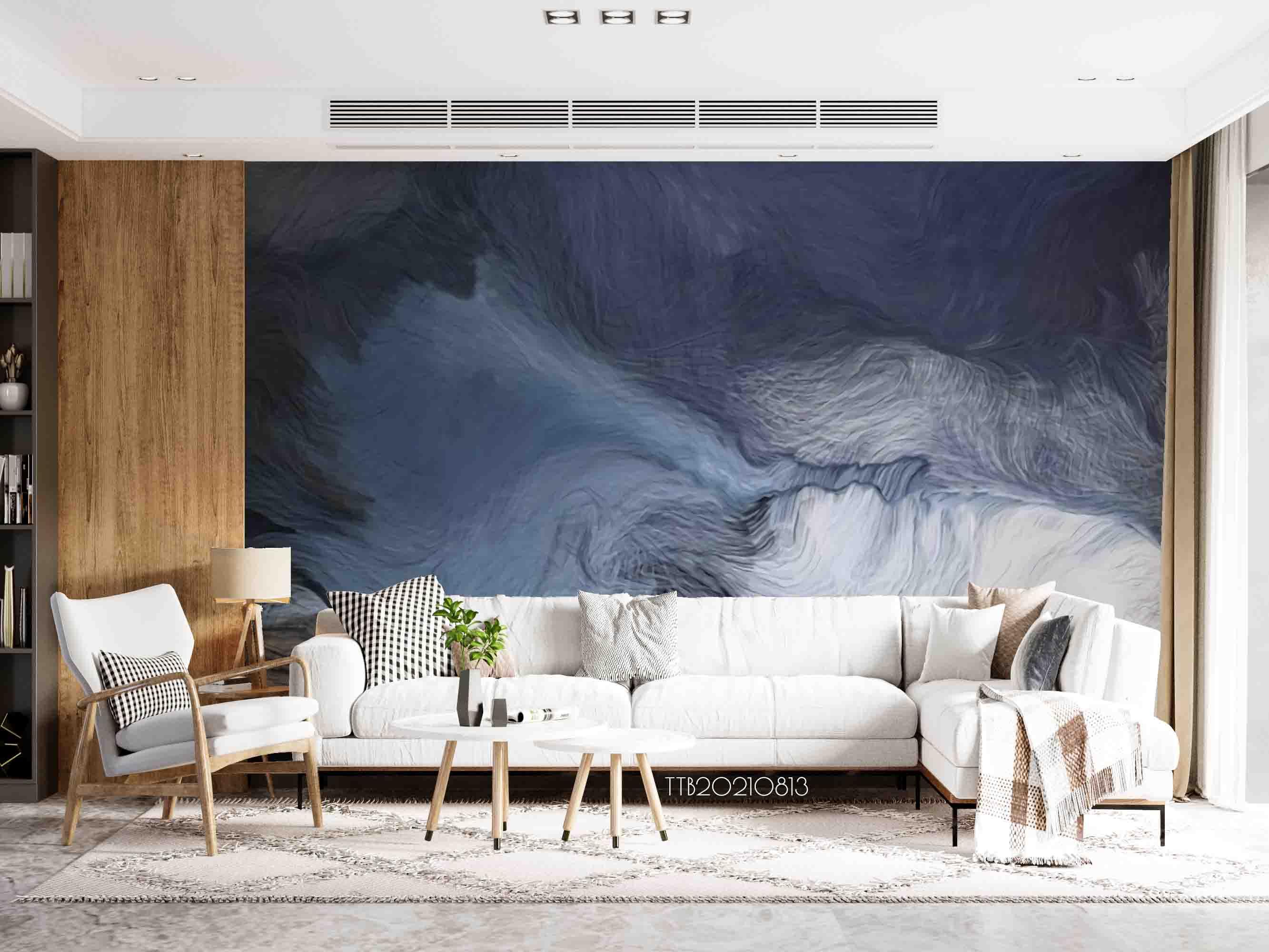 3D Hand-painted  Abstract  Dark Clouds Wall Mural Wallpaper 5143- Jess Art Decoration
