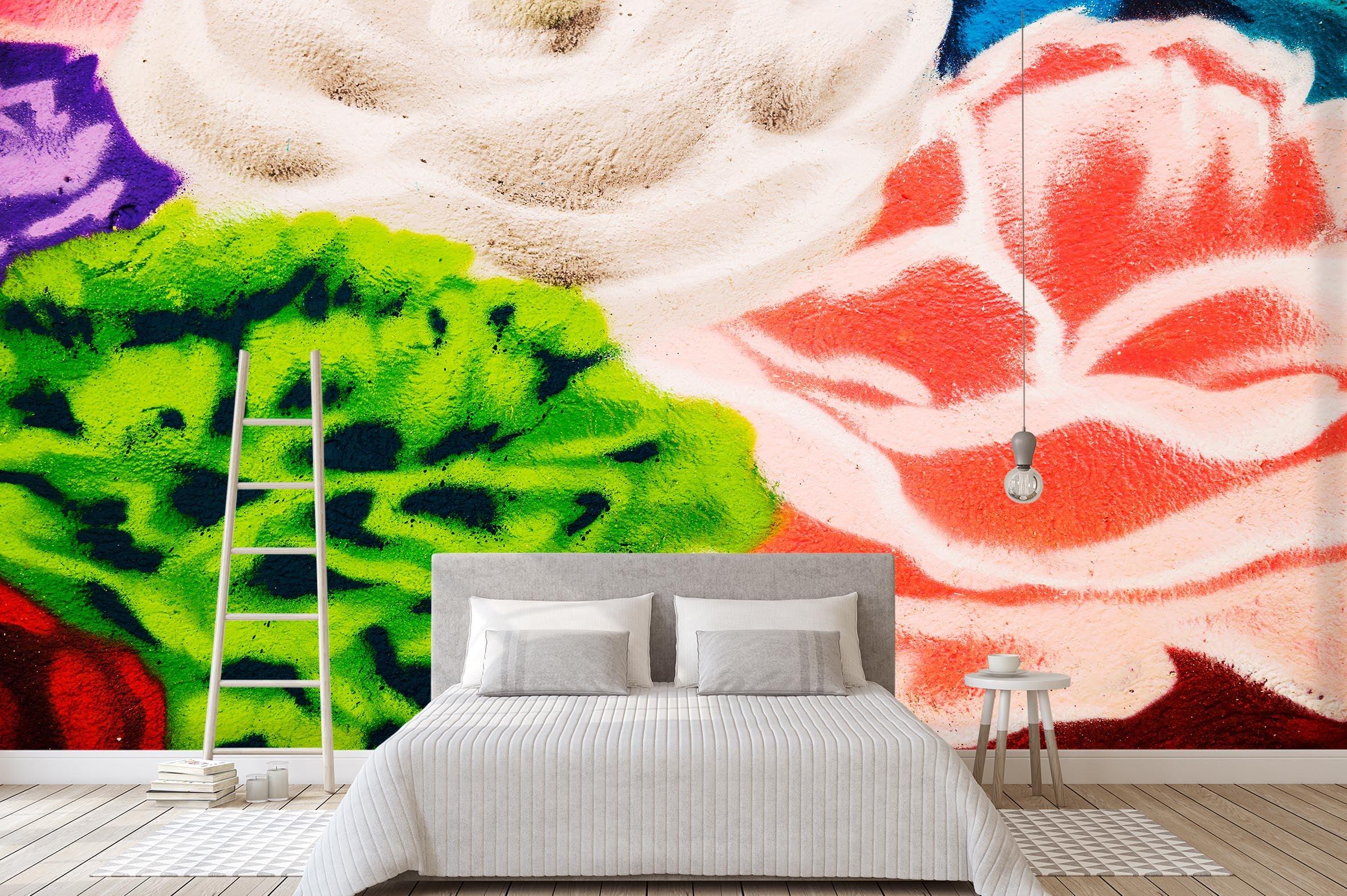 3D Blurry Colorful Floral Wall Mural Wallpaper 57- Jess Art Decoration
