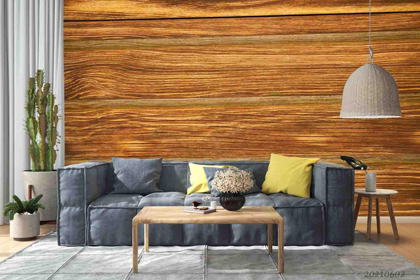 3D Wooden Texture Natural Color Background Wall Mural Wallpaper SWW957- Jess Art Decoration