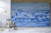 3D Sea Waves Landscape Oil Painting Wall Mural Wallpaper LQH 369- Jess Art Decoration