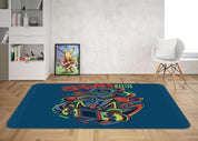 3D Spray Mainframe Graffiti Non-Slip Rug Mat A633 LQH- Jess Art Decoration