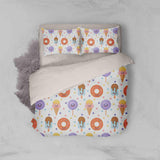 3D Cartoon Doughnut Lollipop Ice Lolly Popsicle Quilt Cover Set Bedding Set Pillowcases 54- Jess Art Decoration
