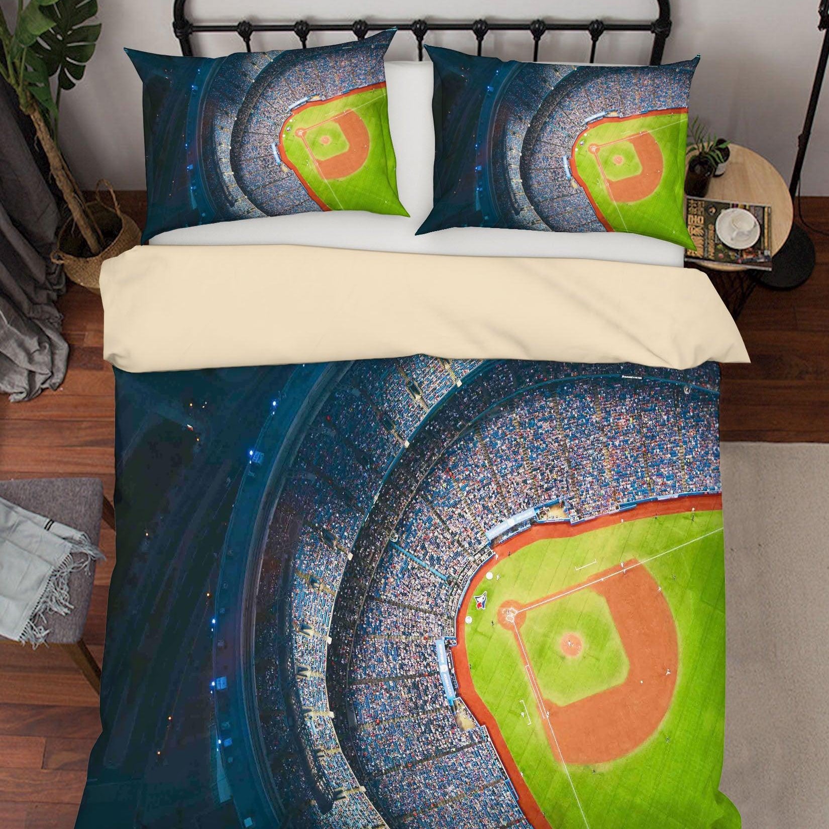 3D American Football Field Quilt Cover Set Bedding Set Duvet Cover Pillowcases A162 LQH- Jess Art Decoration
