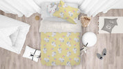 3D Yellow Cat Kitty Balloon Quilt Cover Set Bedding Set Pillowcases 55- Jess Art Decoration