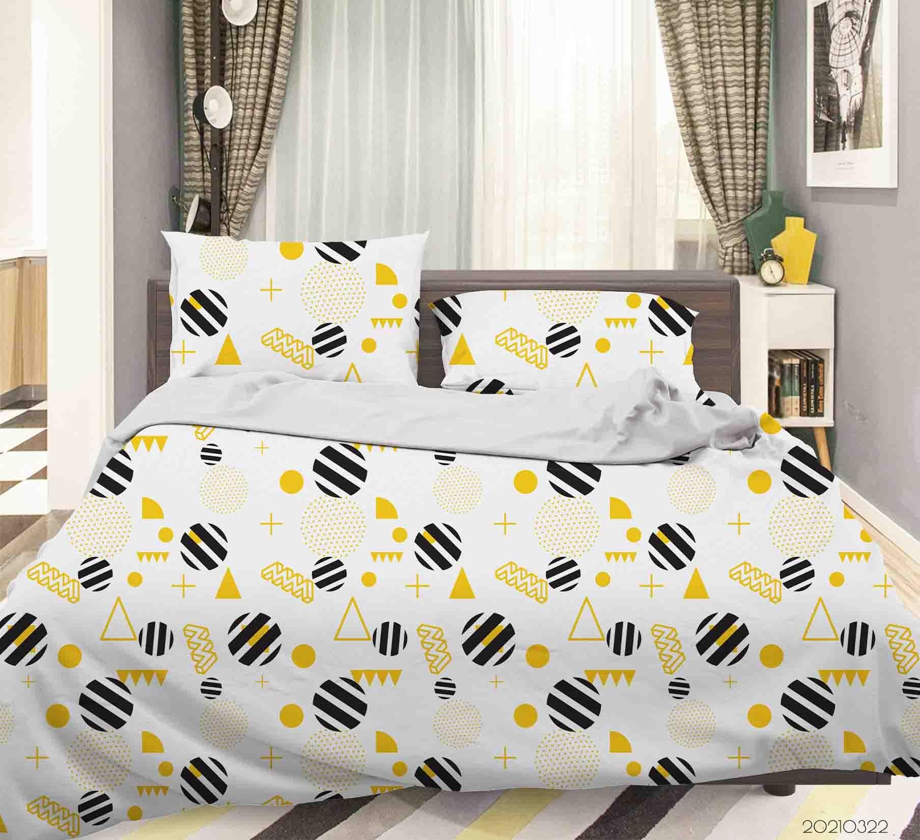 3D Abstract Geometric Pattern Quilt Cover Set Bedding Set Duvet Cover Pillowcases 125- Jess Art Decoration