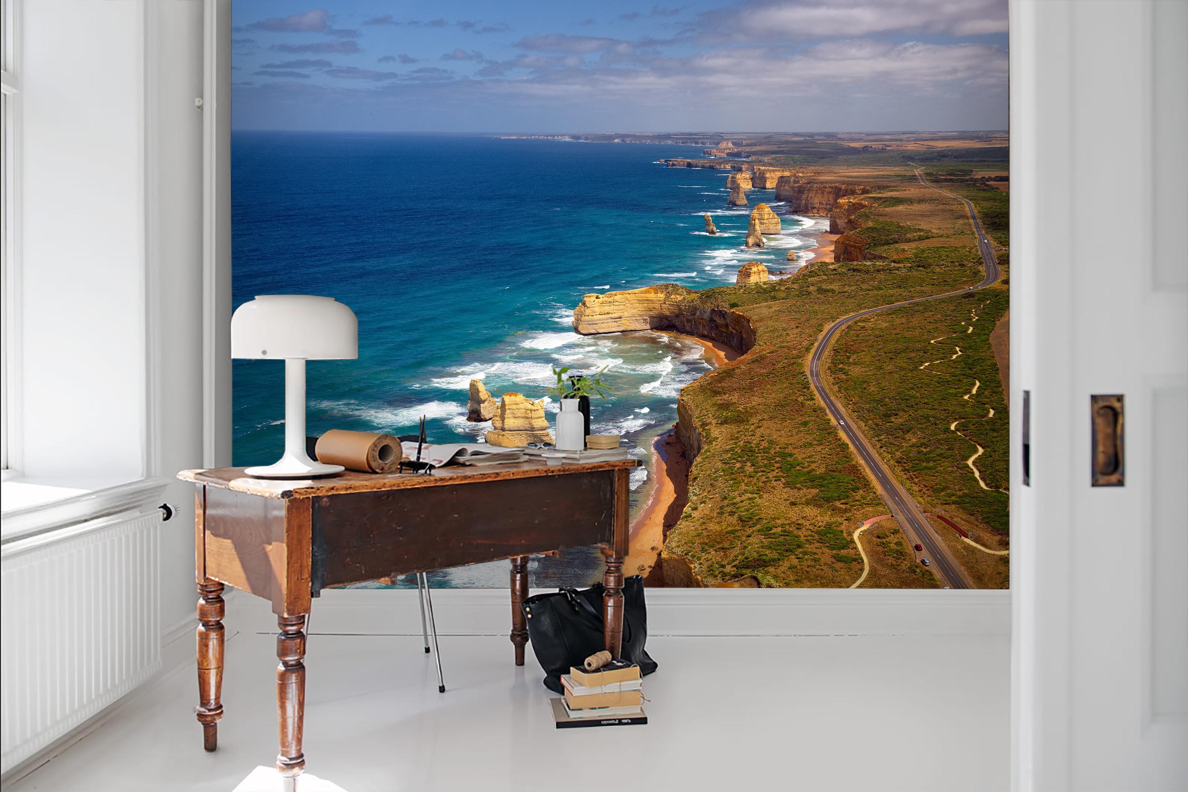 3D Blue Coast Wall Mural Wallpaper 86- Jess Art Decoration