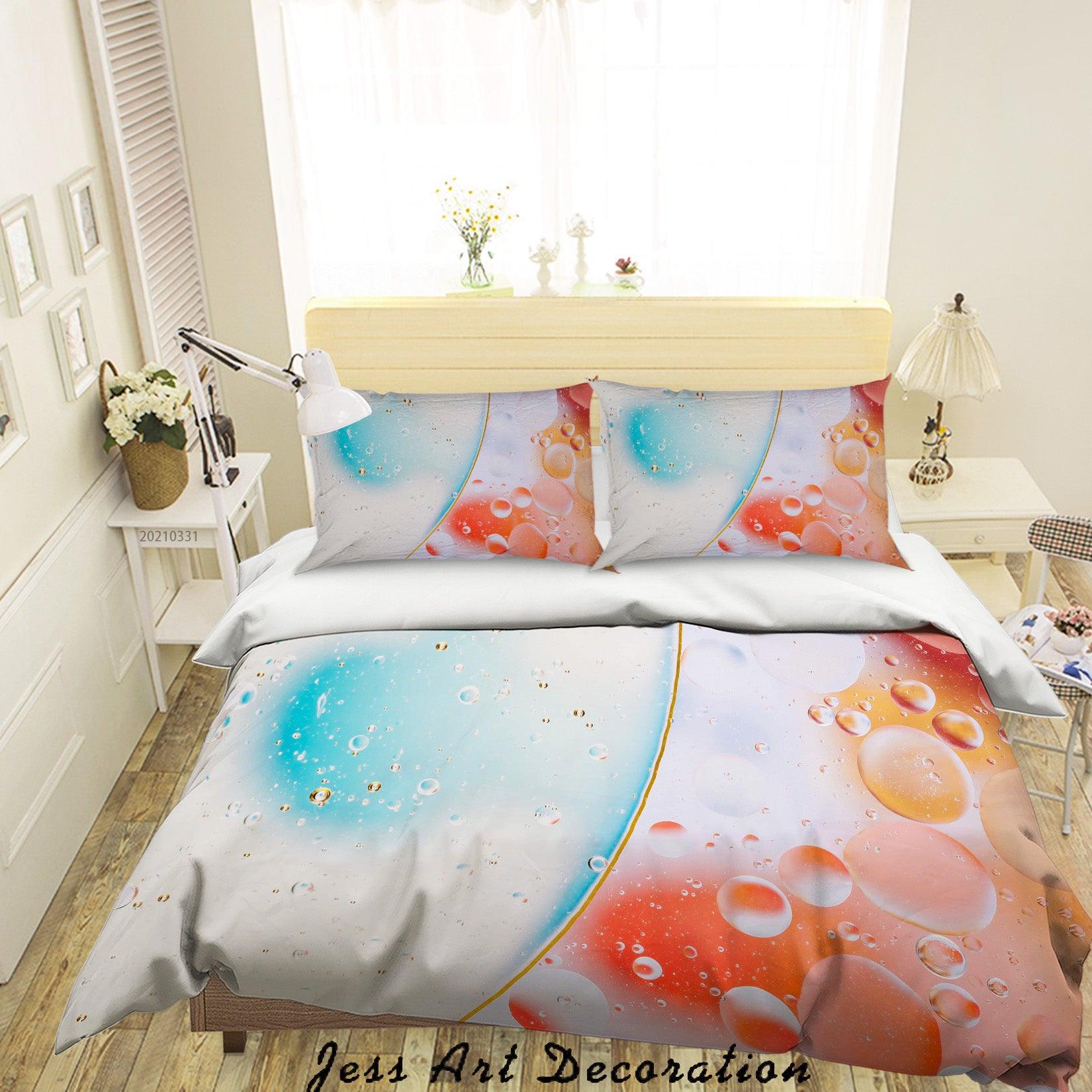 3D Abstract Color Bubble Texture Quilt Cover Set Bedding Set Duvet Cover Pillowcases 280- Jess Art Decoration