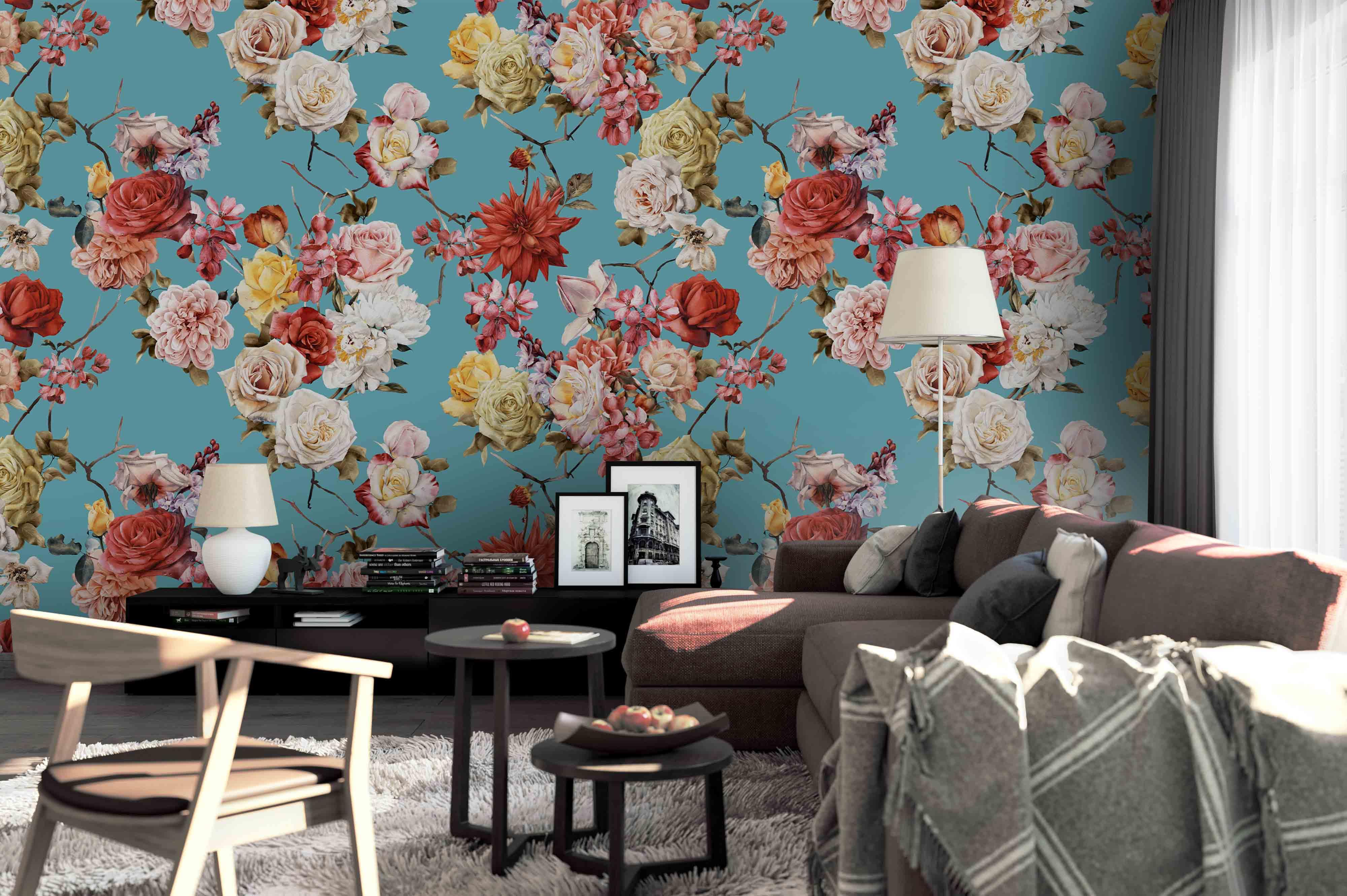 3D Flower Branch Wall Mural Wallpaper 81- Jess Art Decoration