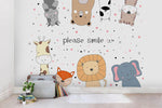 3D Cartoon Animals Stick Figure Wall Mural Wallpaper 39- Jess Art Decoration