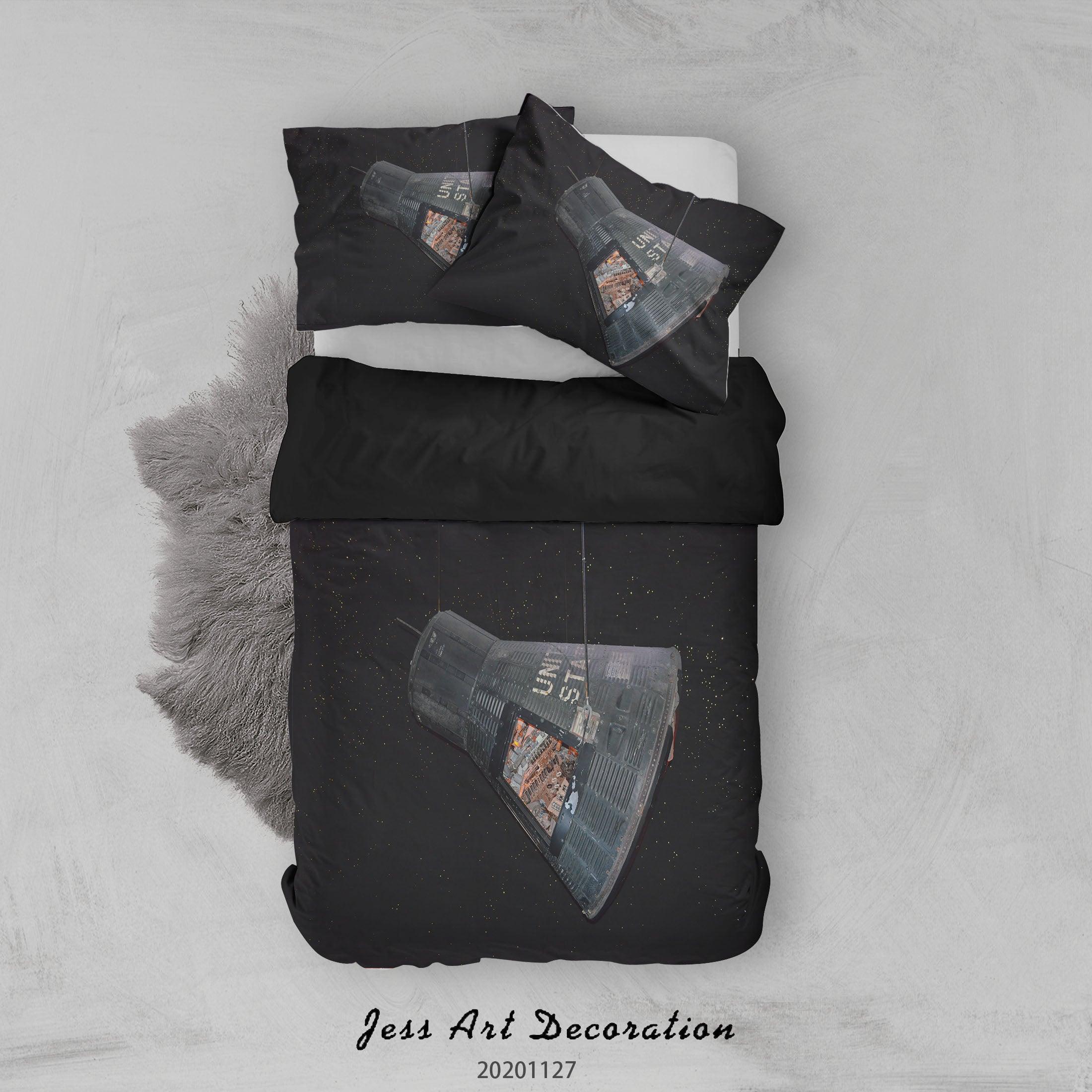 3D Abstract Jeremy Straub Black Quilt Cover Set Bedding Set Duvet Cover Pillowcases LXL- Jess Art Decoration